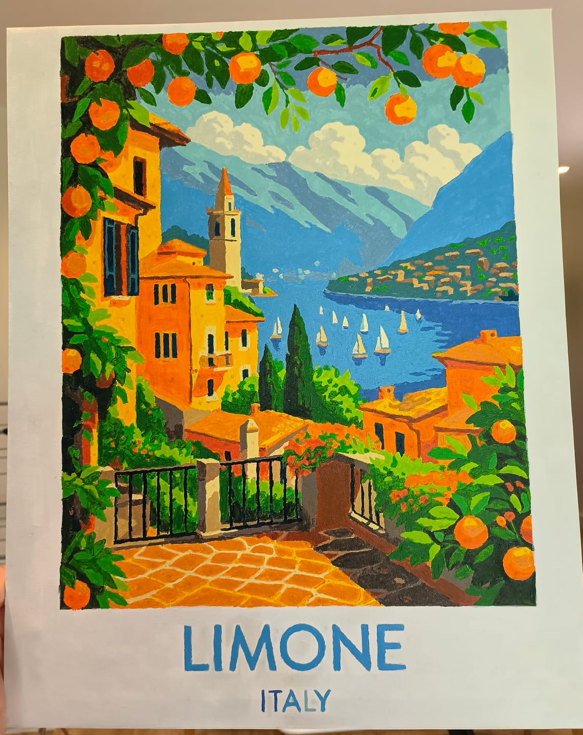 Customer photo review of Limone Italy | Paint by Number