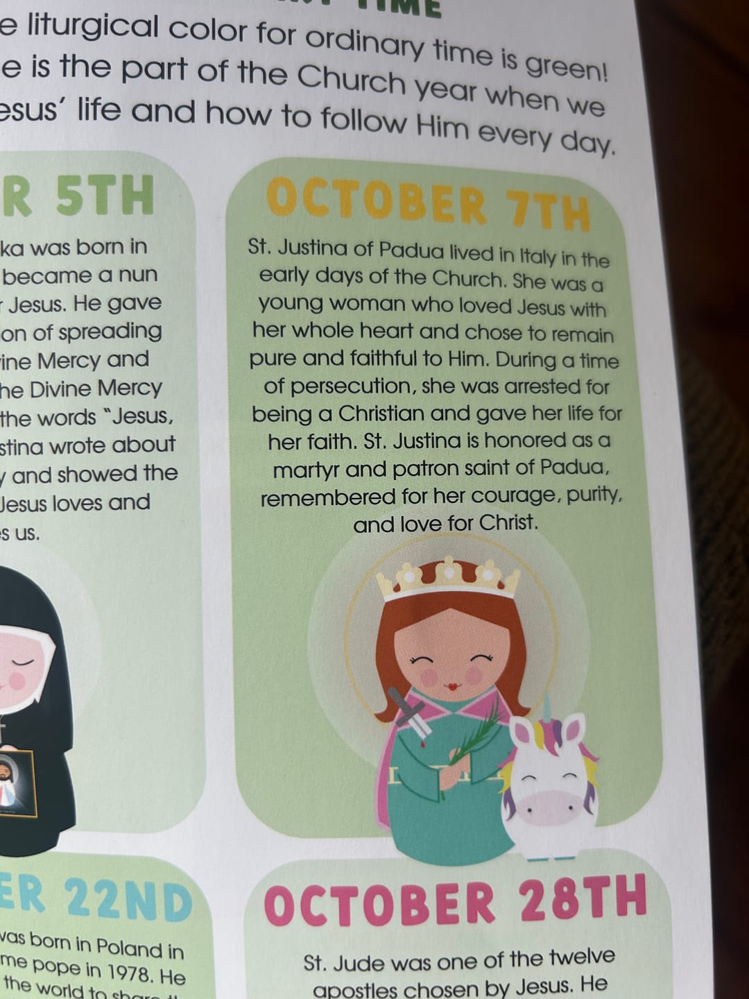Customer photo review of Catholic Kids Club Magazine 1-Year Subscription (12 issues- 1 per month)