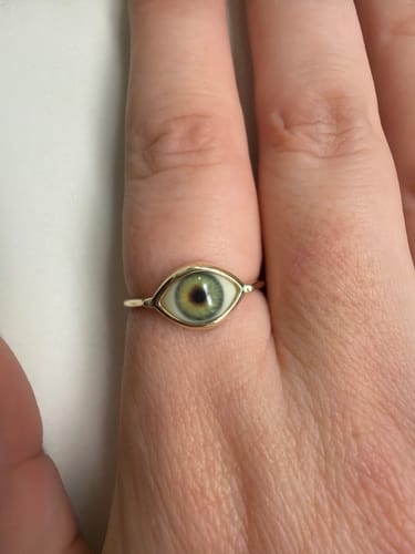 Customer photo review of Custom Mini Eye Ring