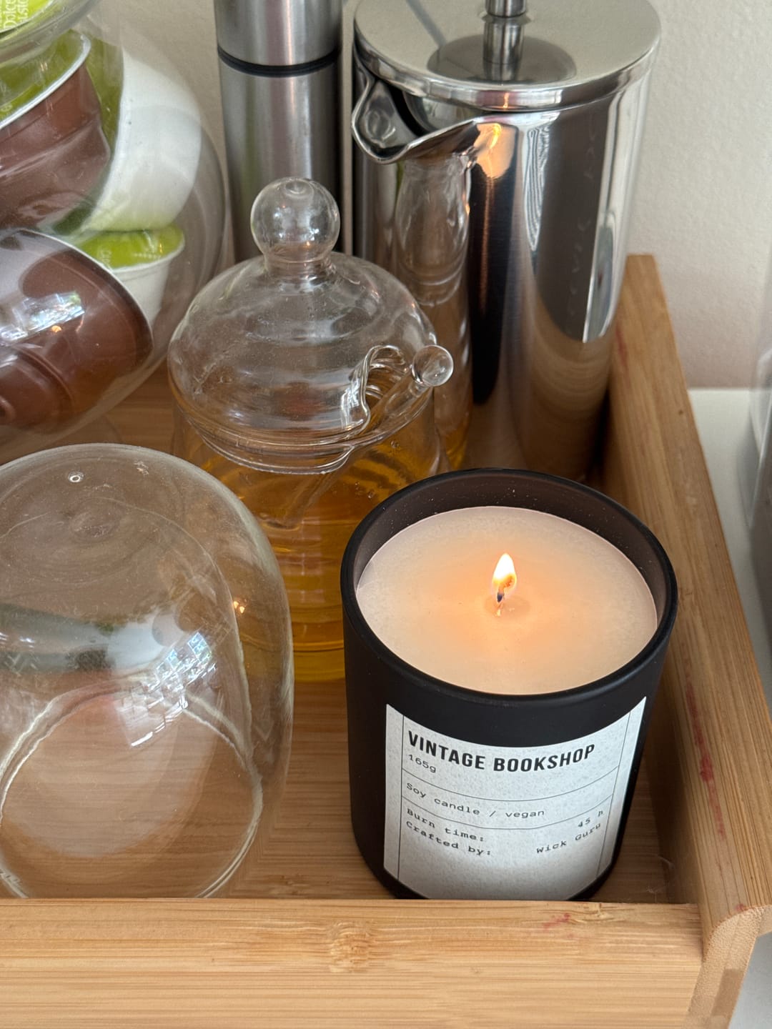 Customer photo review of Vintage Bookshop Candle
