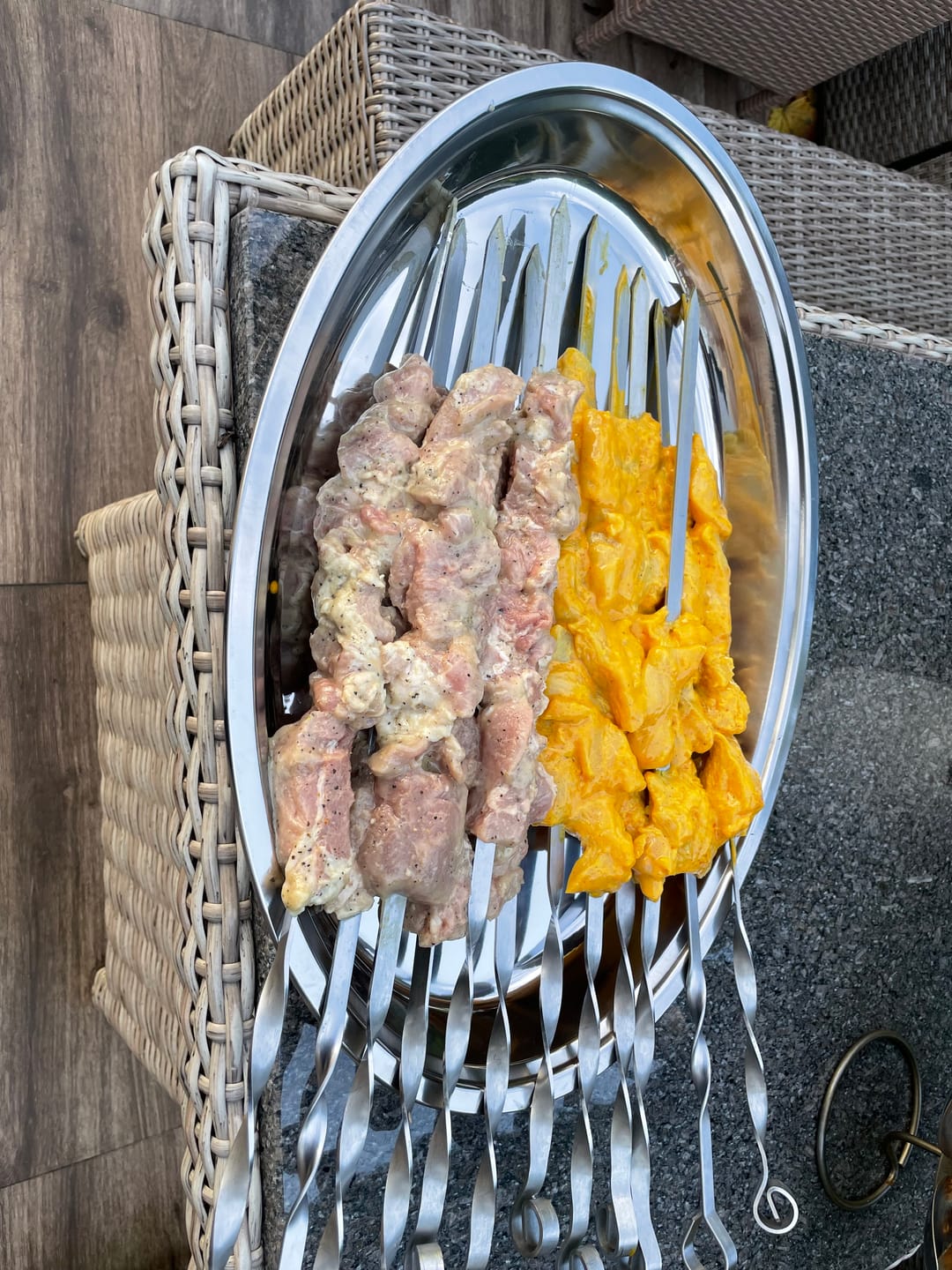 Customer photo review of Lamm-Schaschlik Knoblauch-Pfeffer – würzig mariniert aus der Keule | mySchaschlik