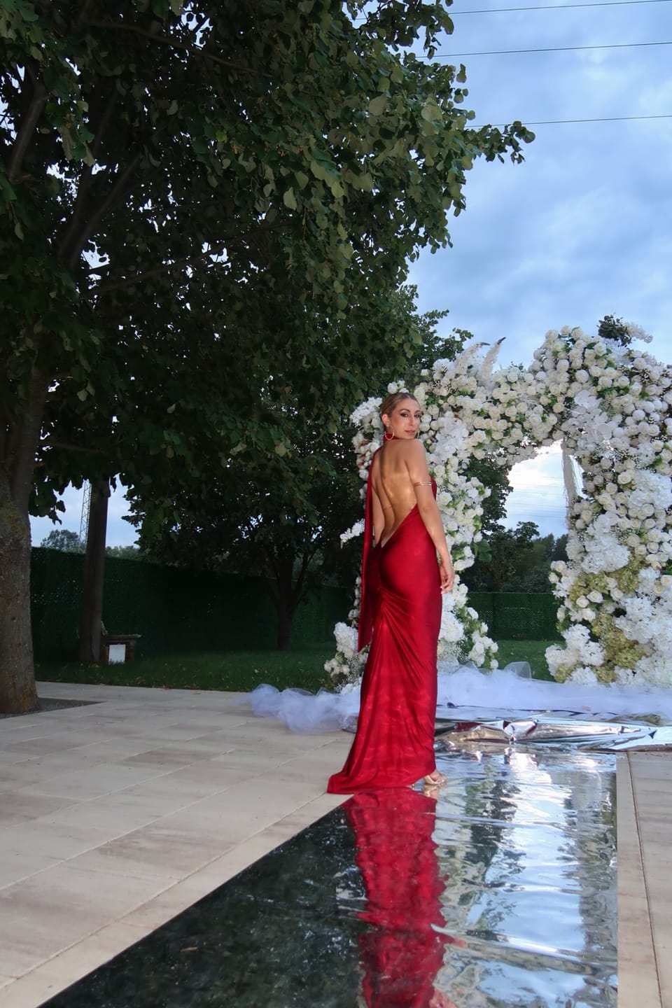Customer photo review of WET DRESS WINE RED