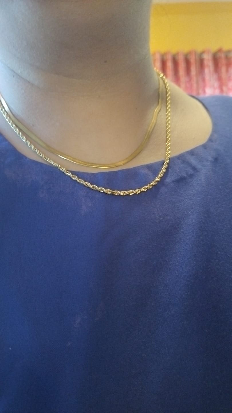 Customer photo review of Rope N Snake Chain