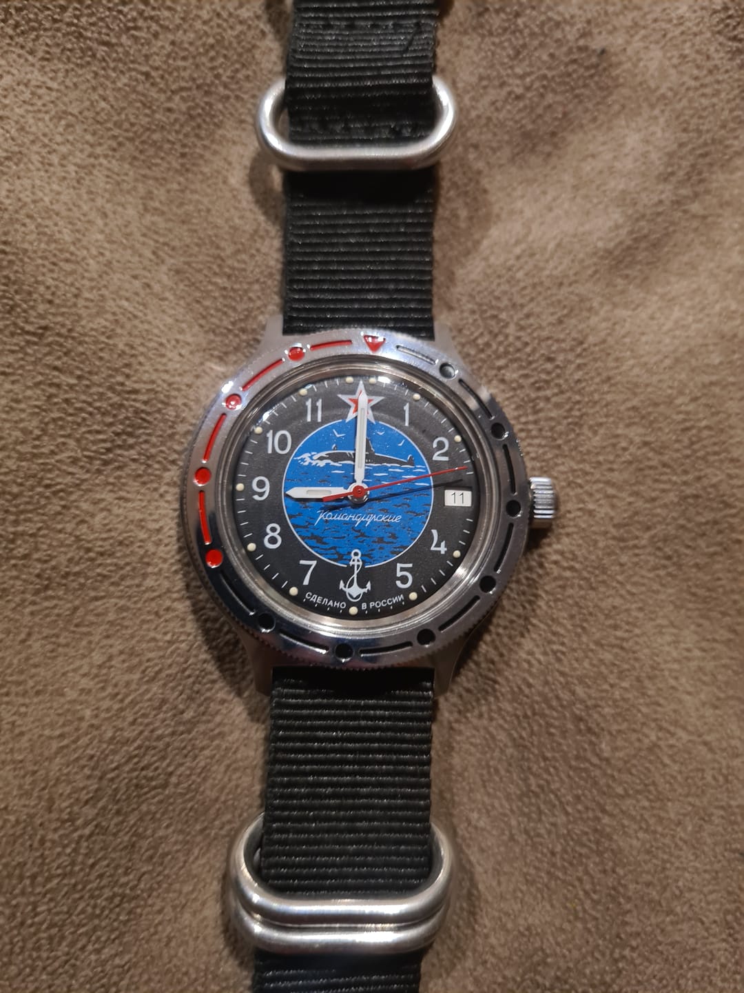 Customer photo review of Reloj Vostok Komandirskie 921163 Automático Buceo Made in Russia 40 mm [EXCLUSIVO]