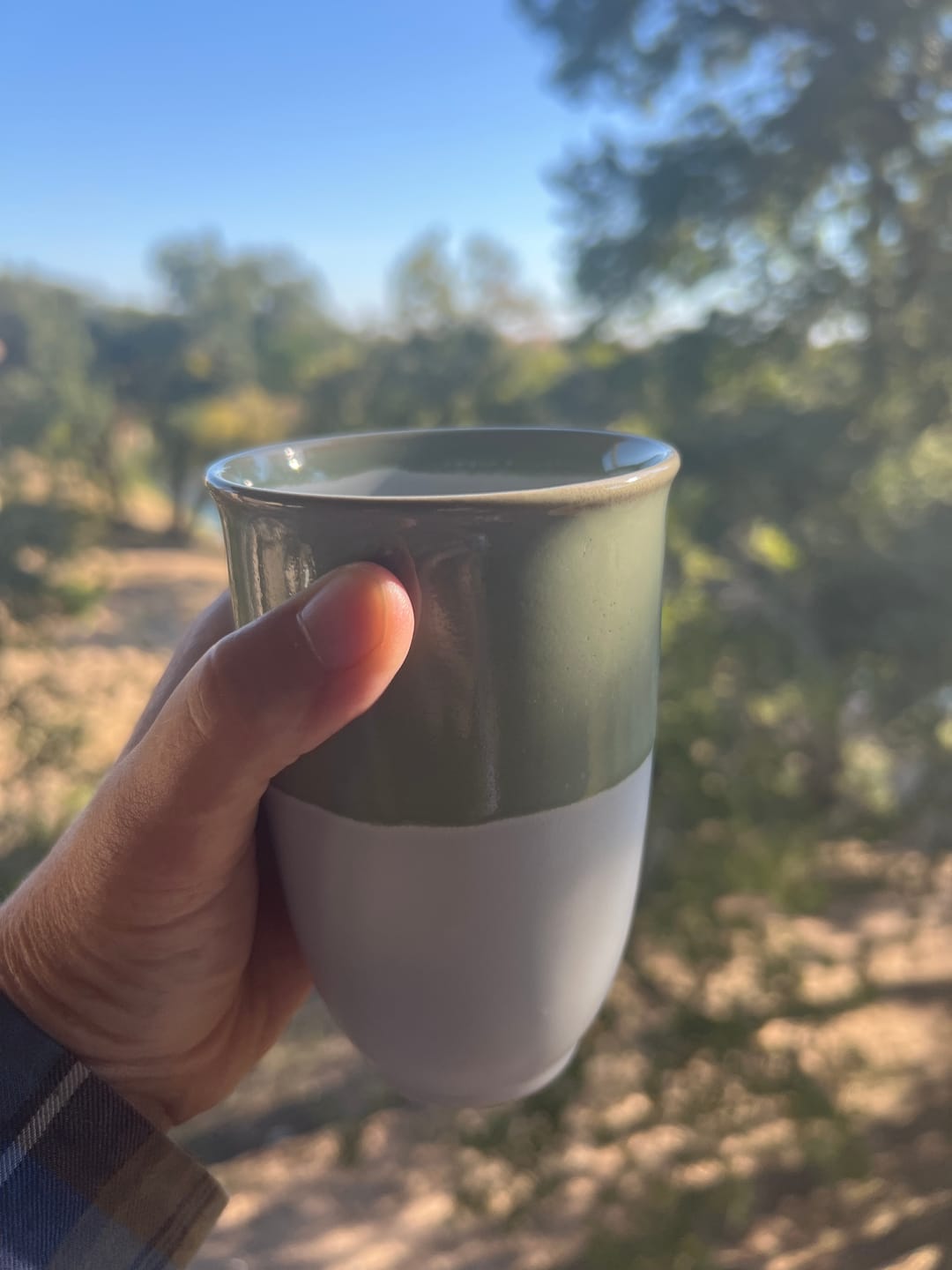 Customer photo review of Sage Green Cup 12oz