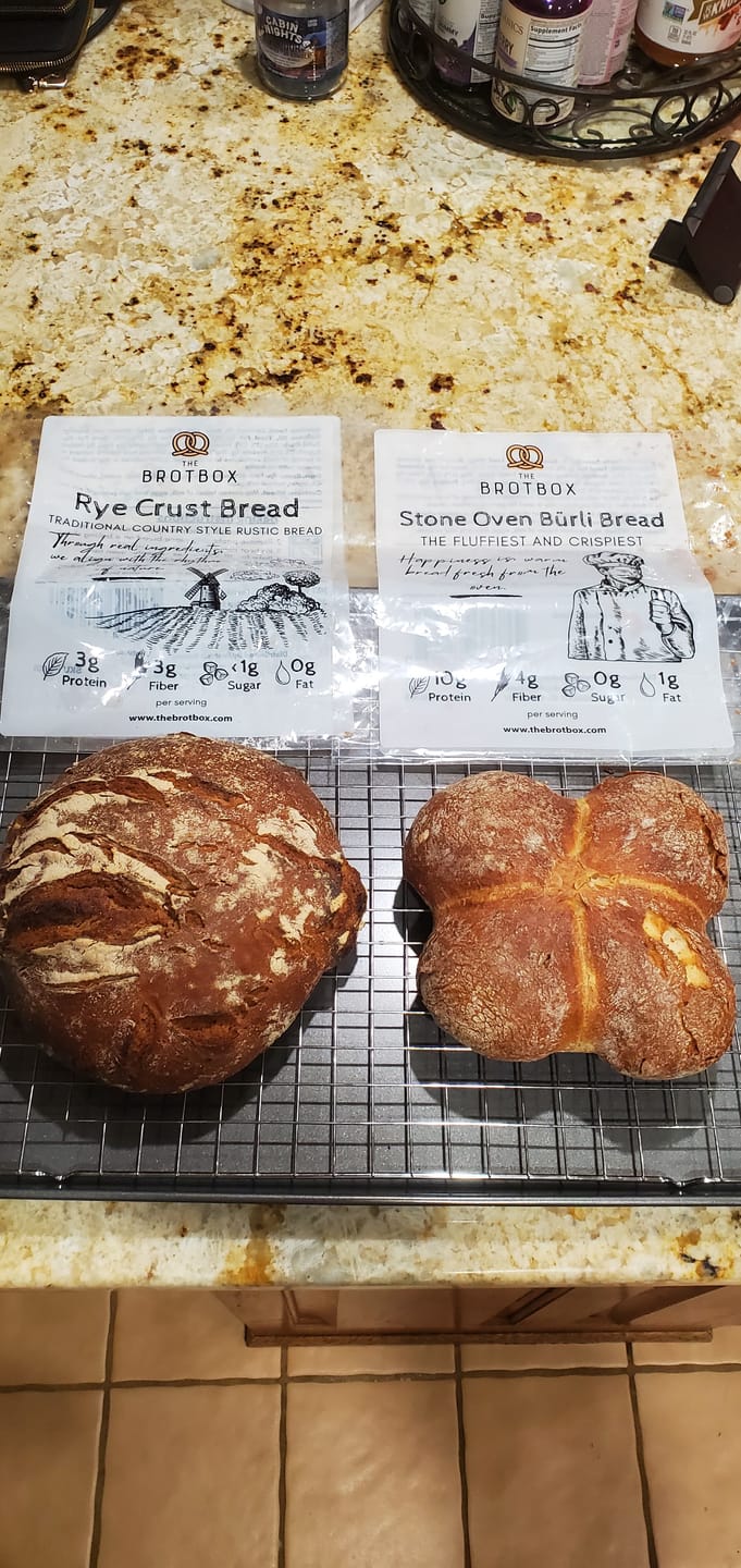 Customer photo review of Stone Oven Bürli Bread