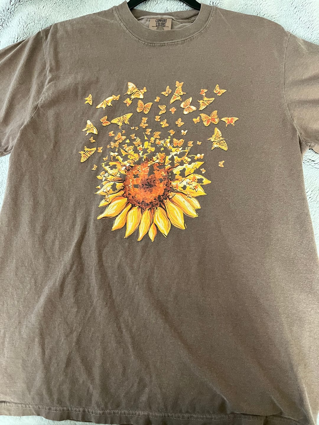 Customer photo review of Sunflower Butterfly Burst T-Shirt