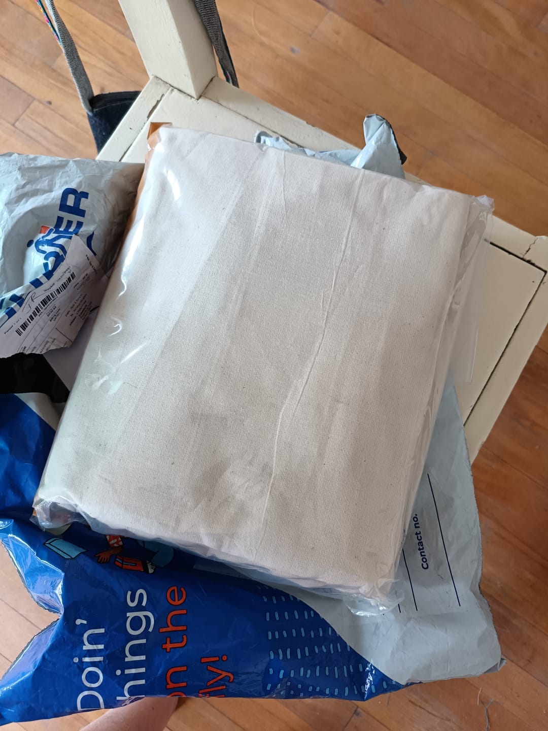 Customer photo review of Calico Cream 100% Cotton 280cm