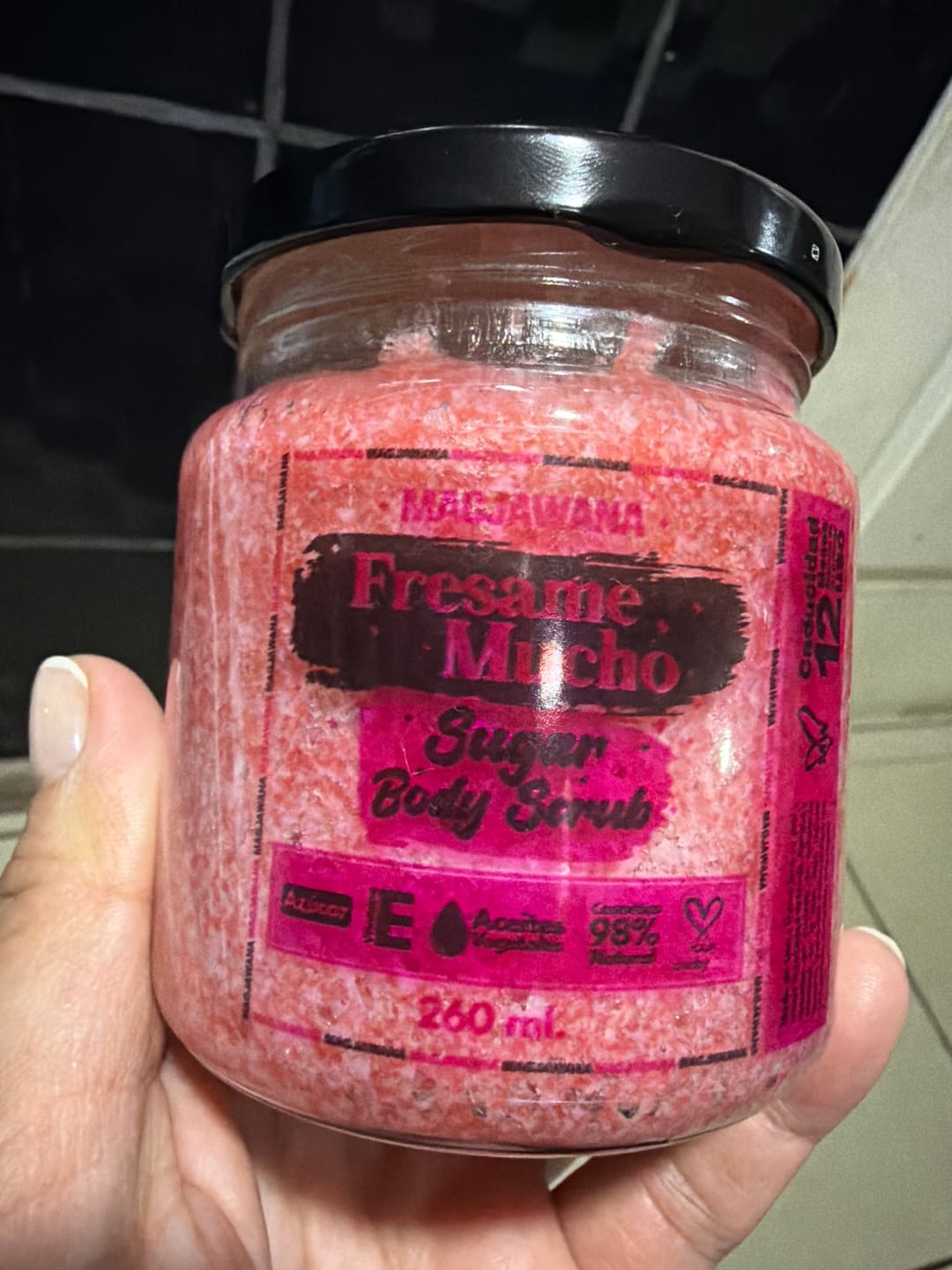 Customer photo review of Exfoliante Fresame Mucho