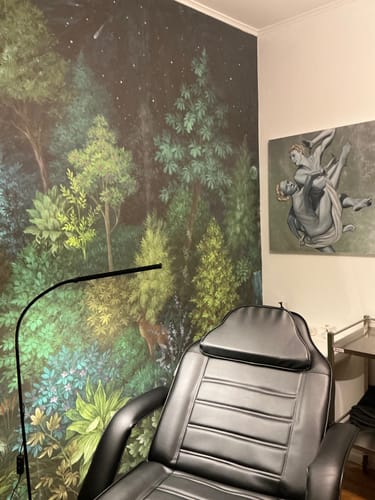 Customer photo review of Amberwood - Hybrid Mural
