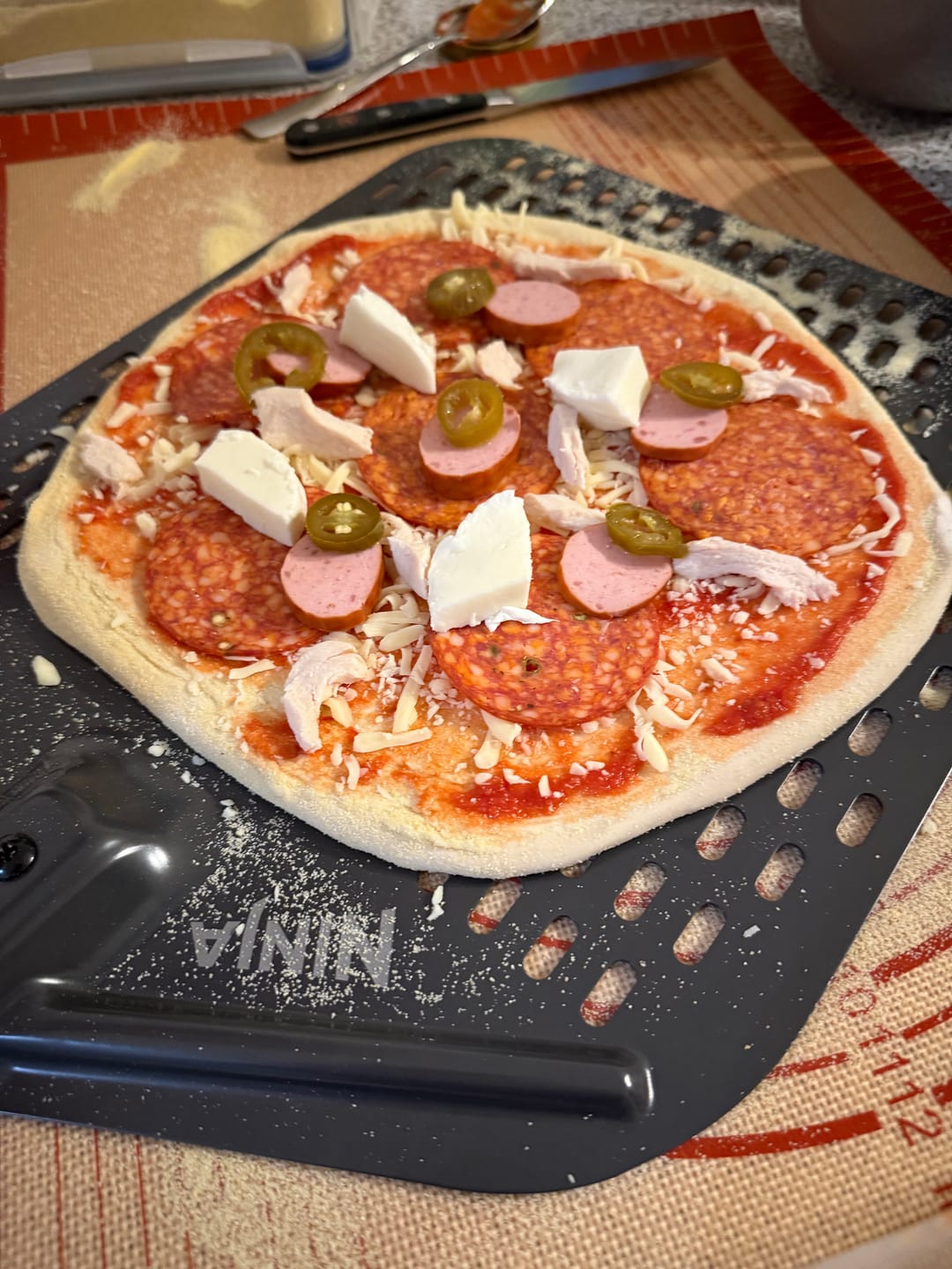 Customer photo review of Sourdough Pizza Dough Balls (Frozen)