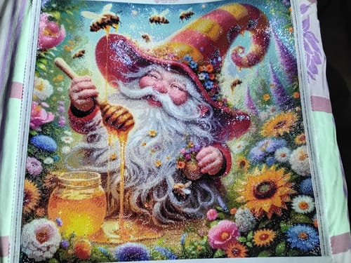 Customer photo review of 5D Diamond Painting – Honigzauber im Blütengarten