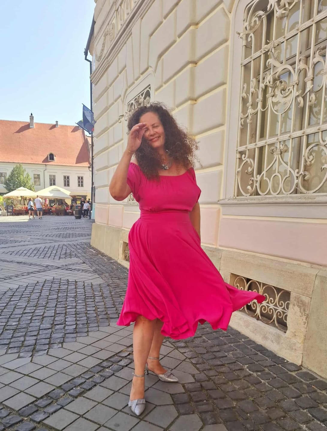 Customer photo review of Pantofi, argintiu, toc de 5cm, marimea 40