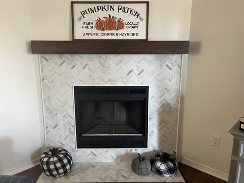 Customer photo review of Rustic Mantels