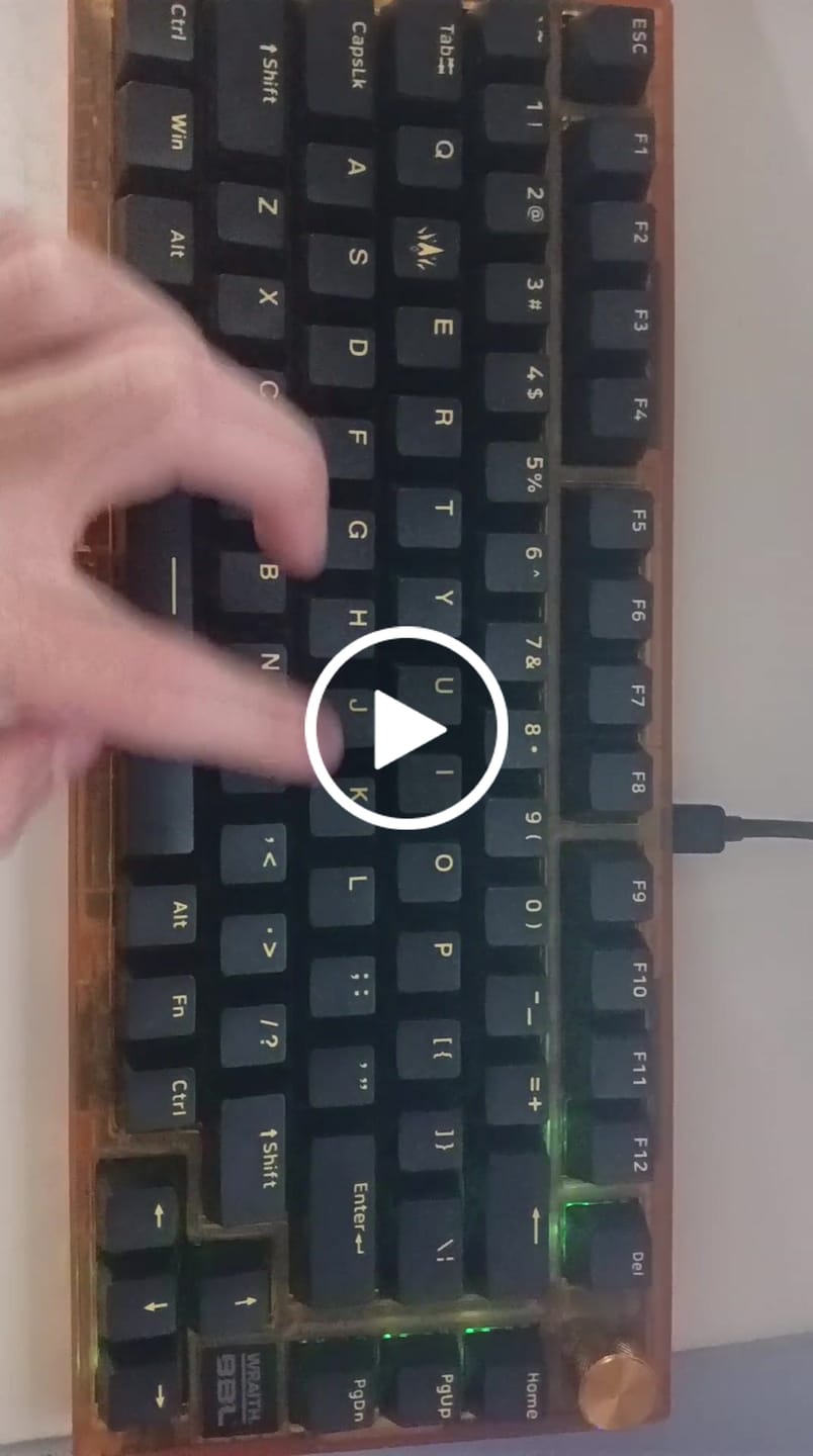 Customer video review of Wraith W75 V2 [BBL Edition] Klavye (Manyetik Switch / HE)