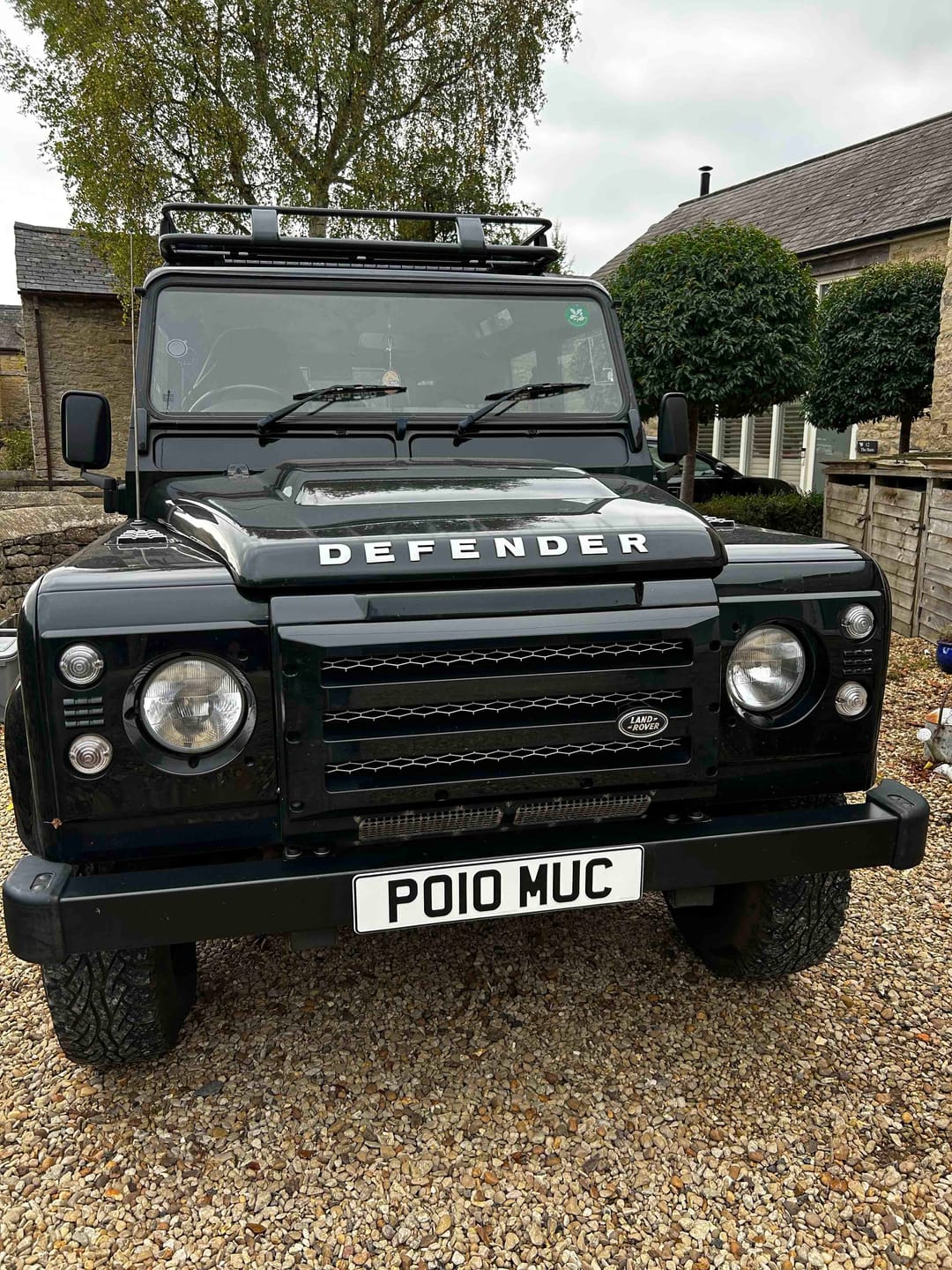 Customer photo review of Metal Pressed Land Rover Square Number Plate (Trailer Plate) – 11 x 8 Inches