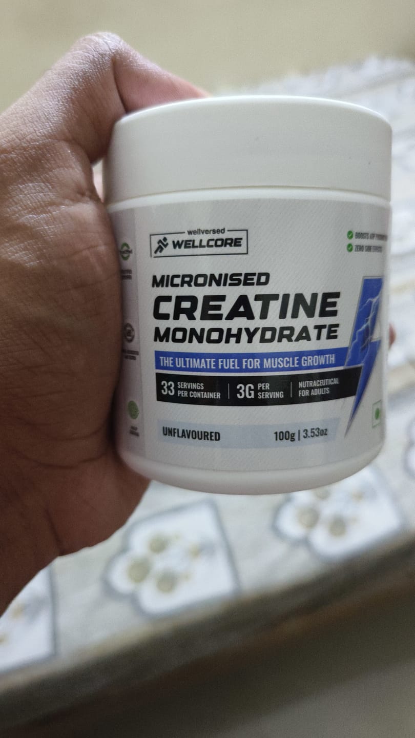 Customer photo review of YouWeFit Omega-3 Fish Oil (30 Capsules), 1250mg + Wellcore Creatine Monohydrate (100gm, 33 Servings)