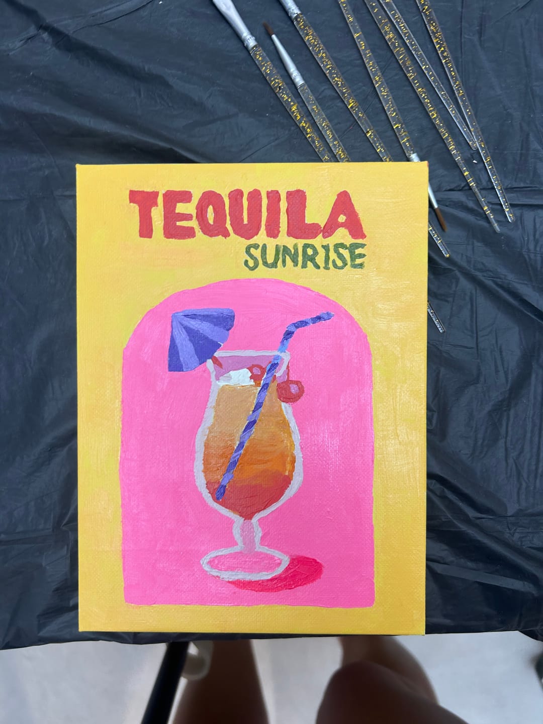 Customer photo review of 12 Mini Paintings | Colorful Cocktail Bundle