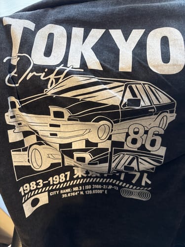 Customer photo review of Tokyo Drift Vintage T-Shirt
