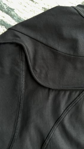 Customer photo review of Padded Shoulder Tee