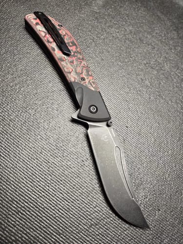 Customer photo review of Kizer Phoenix Fat Carbon Pocket Knife S35VN 3.58"
