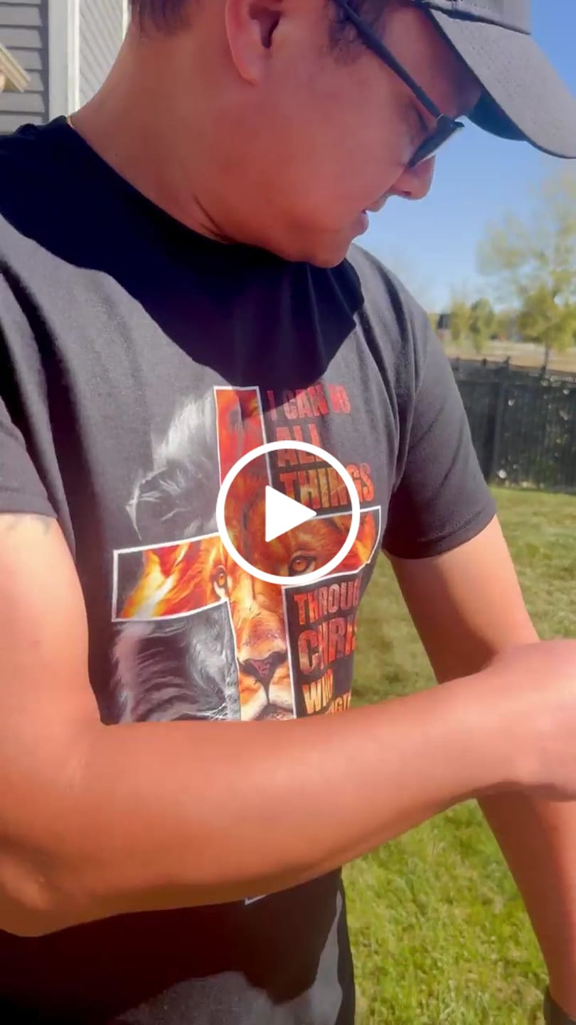 Customer video review of Christian Faith T Shirt Lion I Can Do All Things Through Christ Who Strengthers Me TS09
