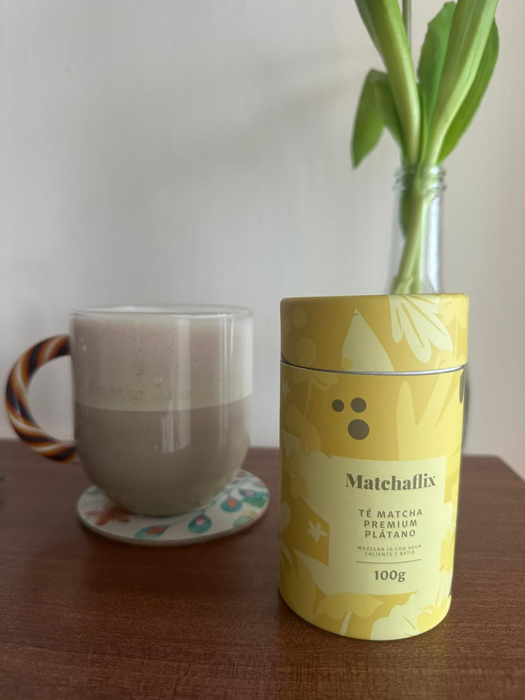 Customer photo review of Té Matcha Premium Plátano