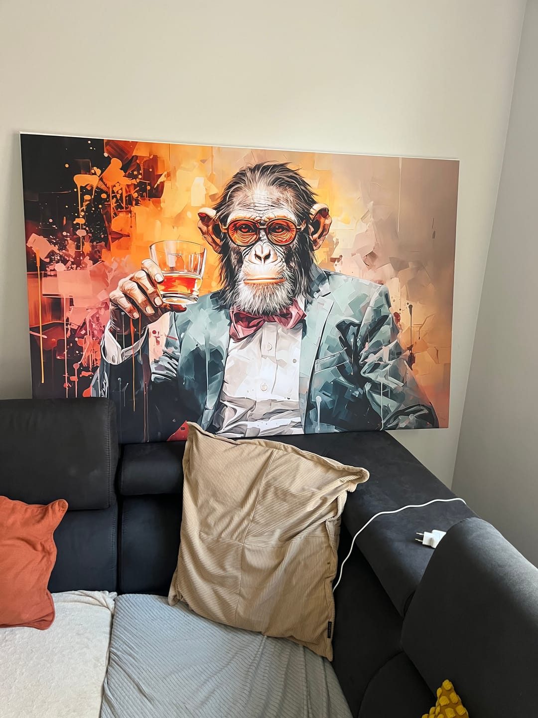 Customer photo review of Toile - Gentleman Monkey