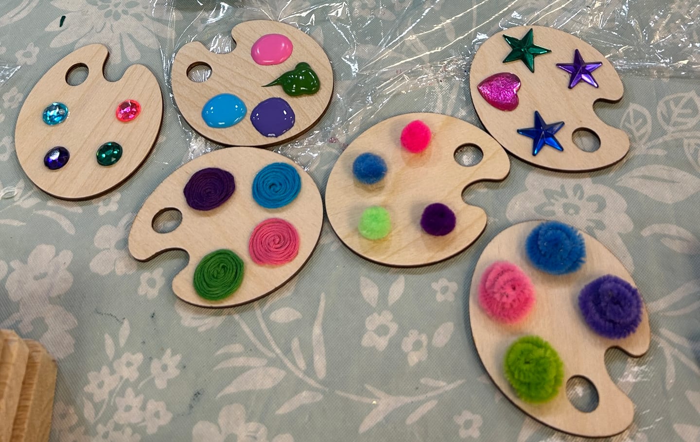 Customer photo review of Unfinished Wood Artist Paint Palette Shape - Craft - up to 46" DIY