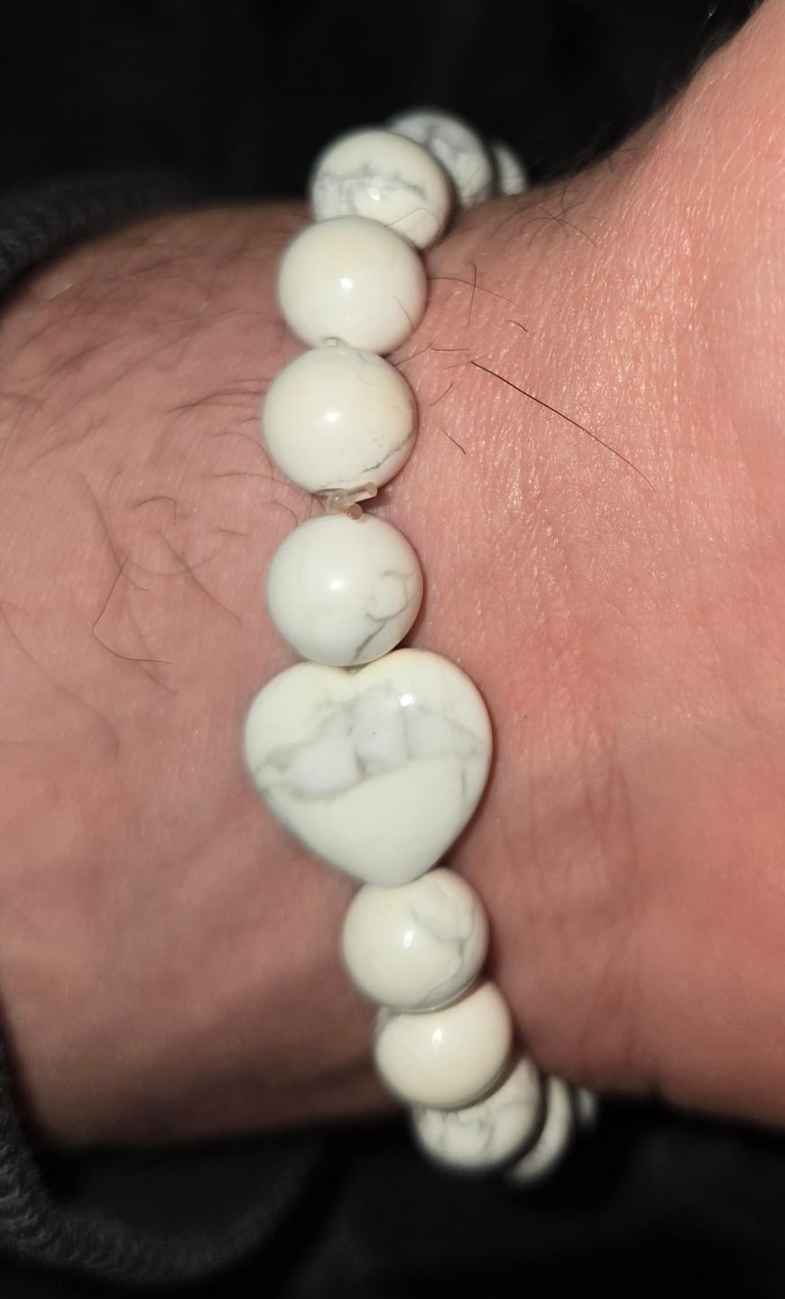 Customer photo review of White Howlite Bracelet