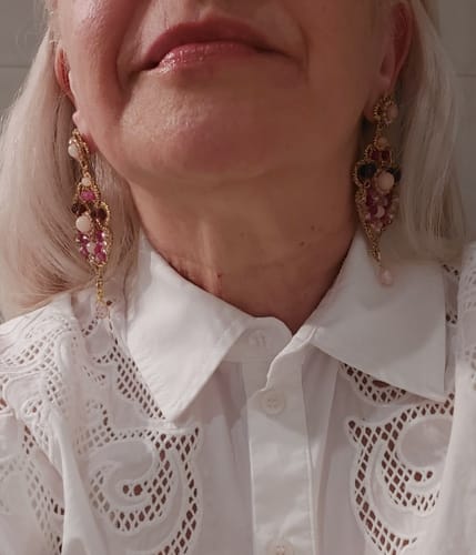 Customer photo review of Orecchini Lea