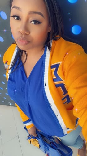 undefined review of Sigma Gamma Rho Cardigan *runs small* read description* size up image 1 out of 2