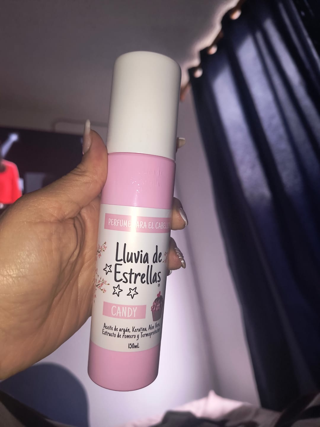 Customer photo review of PERFUME PARA EL CABELLO CANDY
