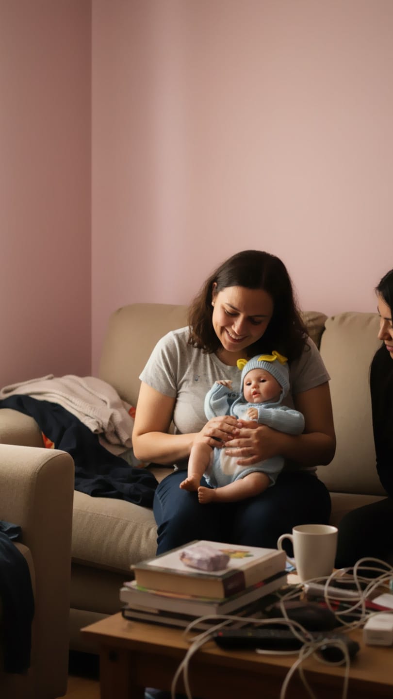 Customer photo review of Interactive Baby Doll – Moves Face While Feeding