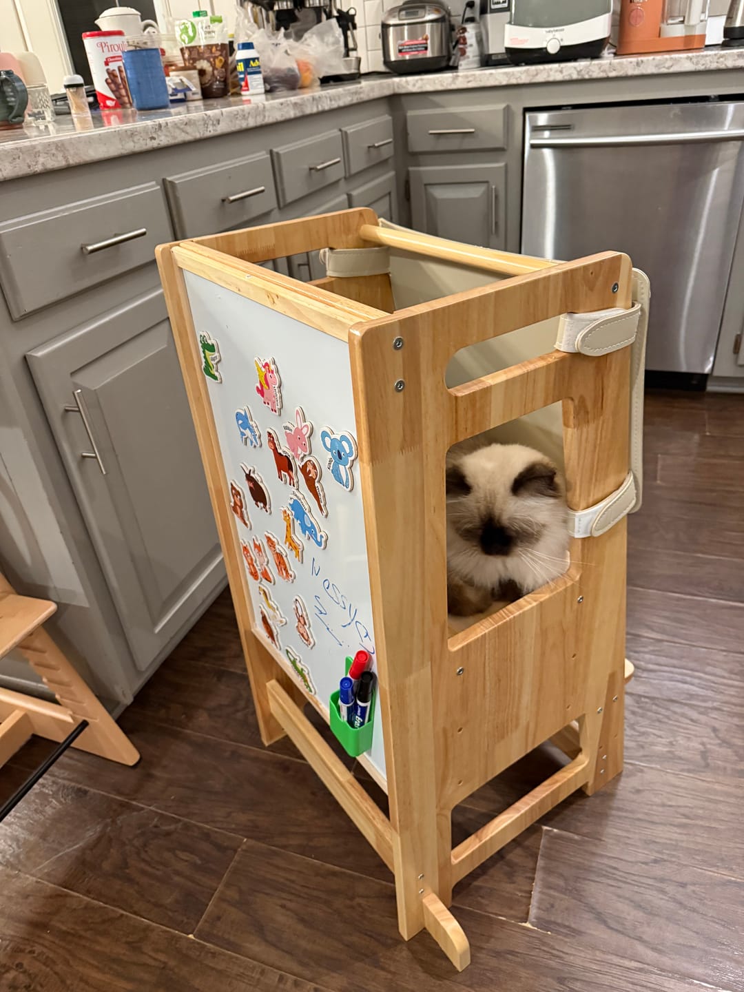 Customer photo review of HARPPA Nordo | Toddler Kitchen Tower