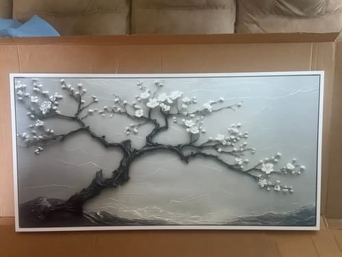 Customer photo review of Silent Blossom Wall Art