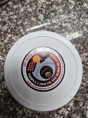 Customer photo review of Triple Chocolate Body Butter