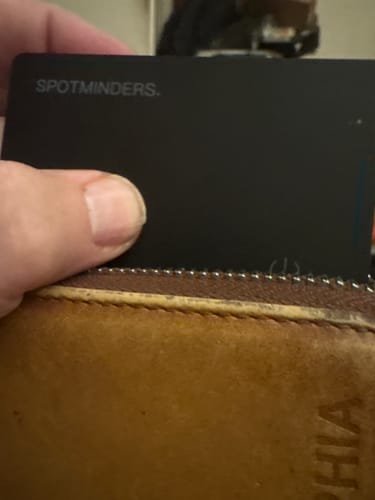 Customer photo review of SPOTMINDERS. Tracking Card