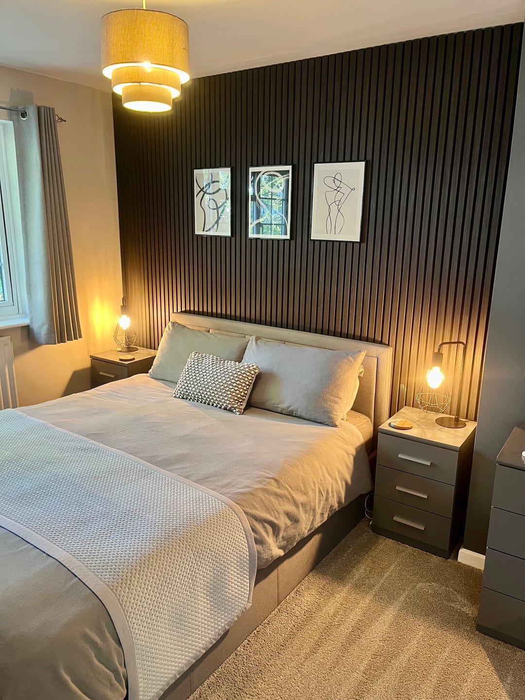 Customer photo review of Acoustic Slat Wall Panel - Black Oak
