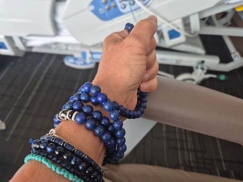 Customer photo review of 3 Lapis Lazuli Third Eye Malas