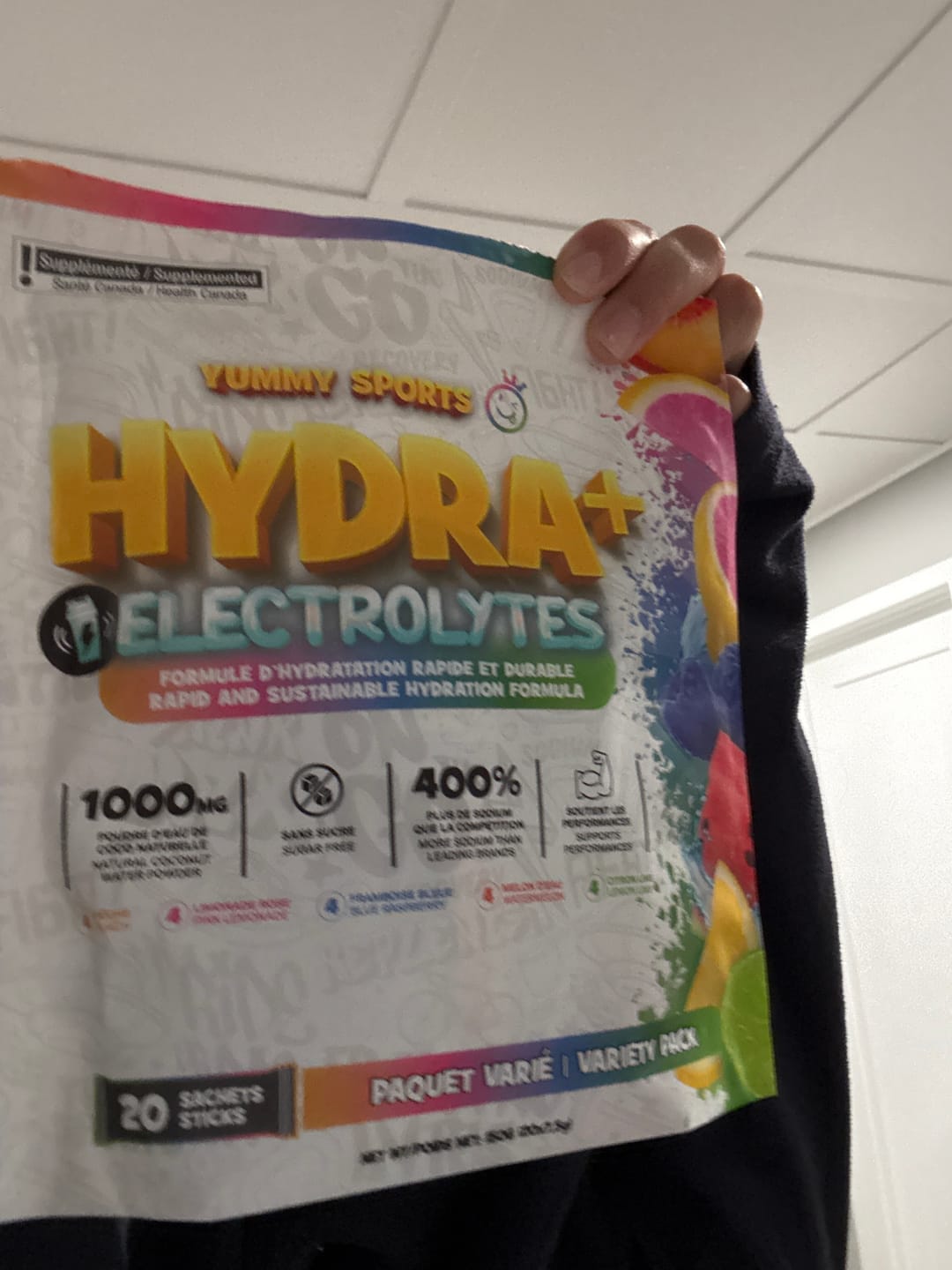 Customer photo review of Yummy Sports - Hydra + Sachet Mixte
