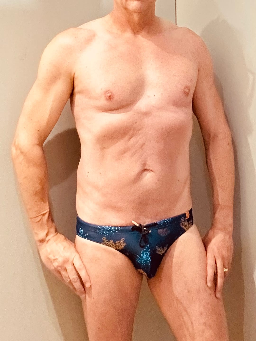 Customer photo review of Coral Reef Swim Briefs