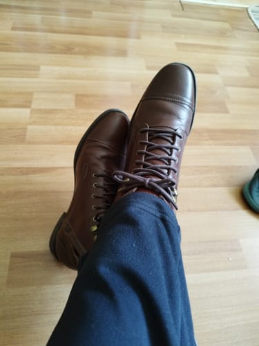 Customer photo review of Botín Hombre Milano Brandy