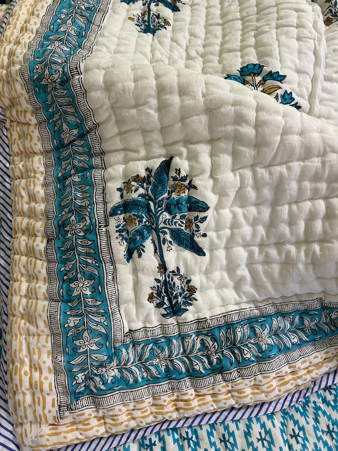 Customer photo review of Banana Tree Muslin Razai