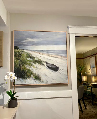 Customer photo review of Lonely Coast Canvas Art