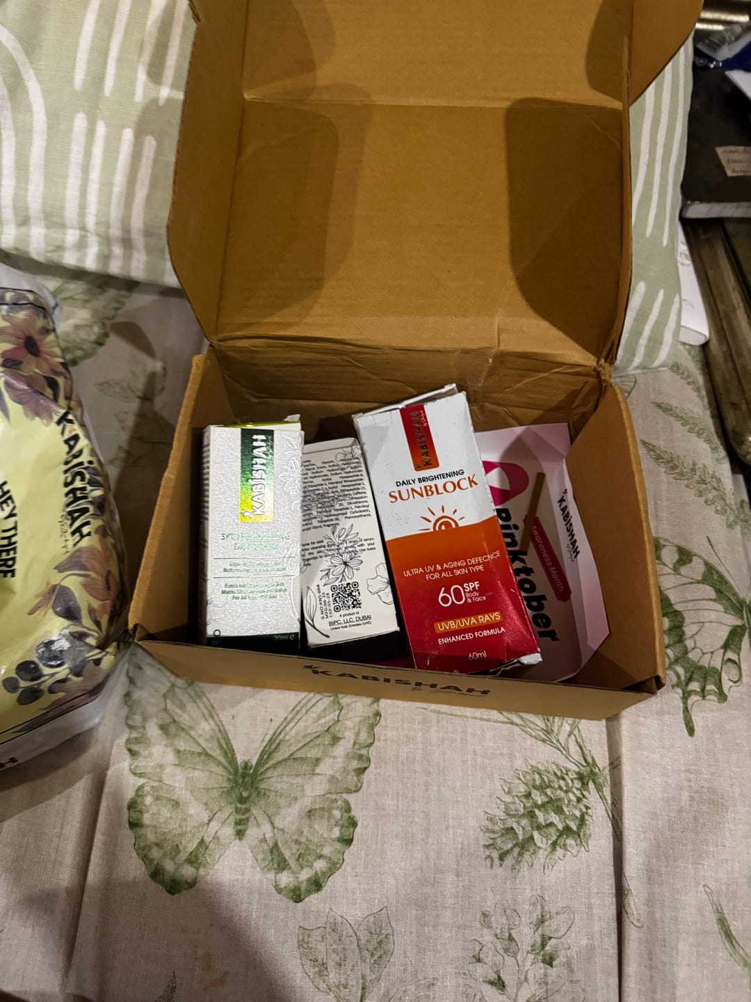 Customer photo review of Skin Lift Brightening Day & Night Serums