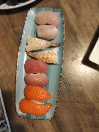 Customer photo review of Fresh Kingfish Sashimi Tray