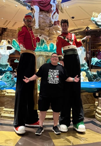 Customer photo review of I'm Not Short Italian Sized T-shirt