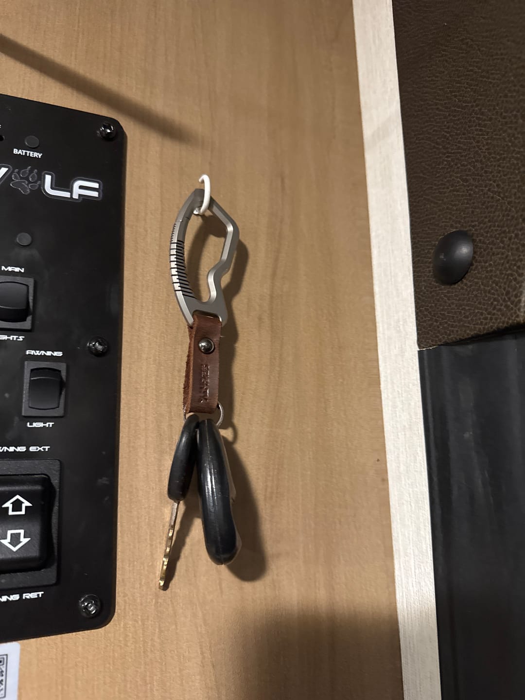 Customer photo review of 80Eighty®  Titanium Carabiner Keychain