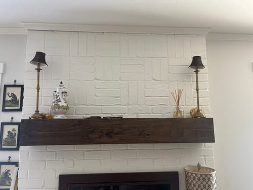 Customer photo review of Distressed Mantels
